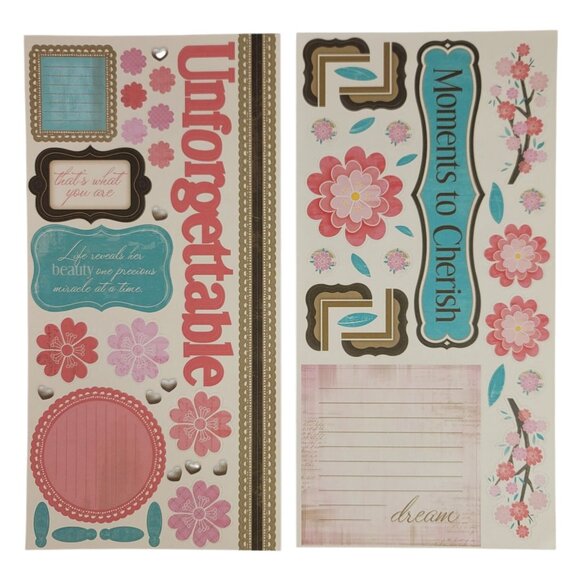 Close to My Heart Reflections Stickease X7106C Unforgettable Cherish Flowers NEW - Picture 3 of 4